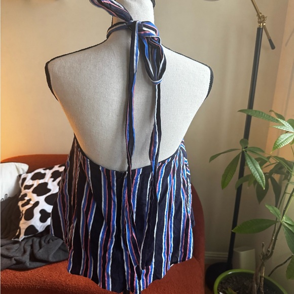DO+BE Multicolor Striped Halter Top - Picture 2 of 3